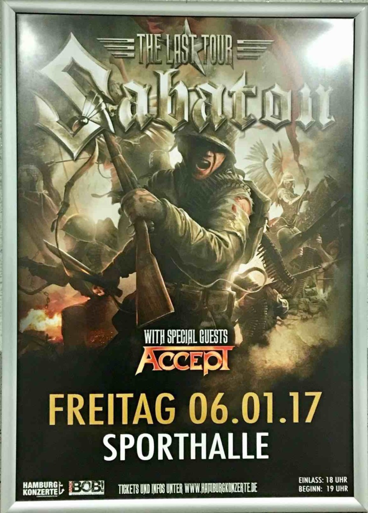 Konzertplakat Sabaton Accept